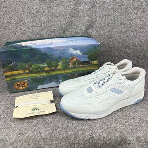 ✅ Women's 12S SAS Tour White Leather Comfort Walking Shoes MADE IN THE USA